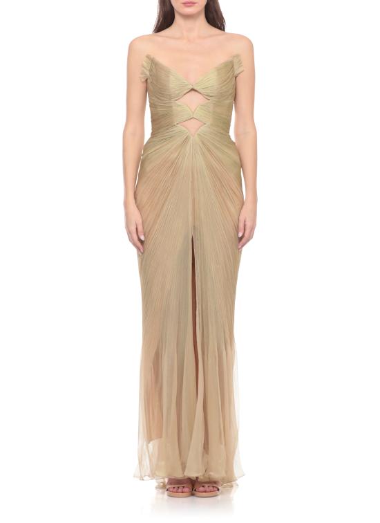 26SS 마리아루시아호한 롱 원피스 PS26003 CARMENBUTTERFLYWING Oro - MARIA LUCIA HOHAN