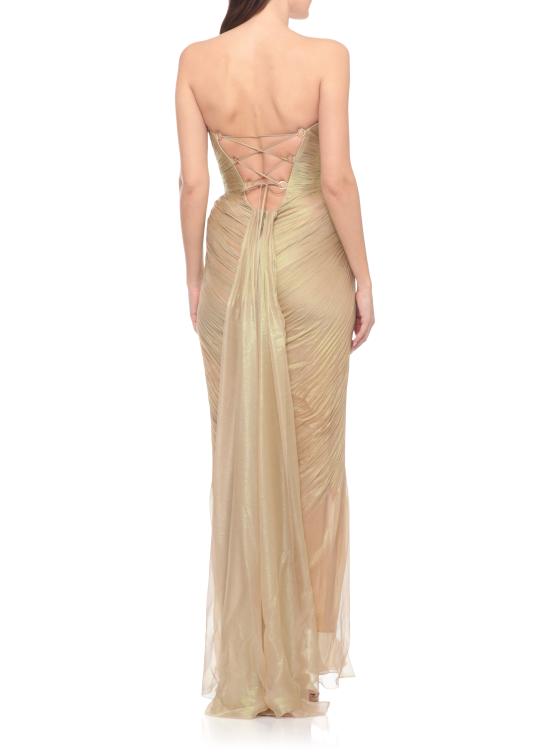 26SS 마리아루시아호한 롱 원피스 PS26003 CARMENBUTTERFLYWING Oro - MARIA LUCIA HOHAN