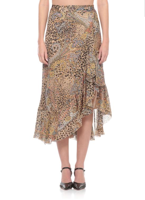 26SS 에트로 롱 스커트 WRFA0176 99SA1N9X0826 Marrone - ETRO