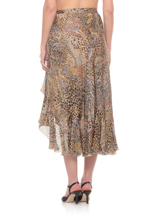 26SS 에트로 롱 스커트 WRFA0176 99SA1N9X0826 Marrone - ETRO