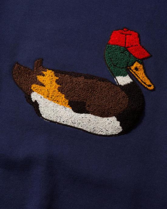 26SS 에드몬드 스튜디오 긴팔 티셔츠 DUCK HUNT PLAIN NAVYNAVY Blue - EDMMOND STUDIOS