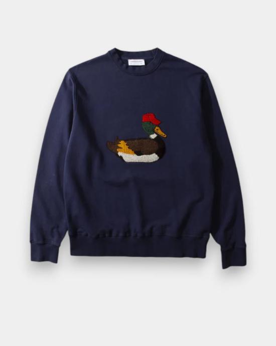 26SS 에드몬드 스튜디오 긴팔 티셔츠 DUCK HUNT PLAIN NAVYNAVY Blue