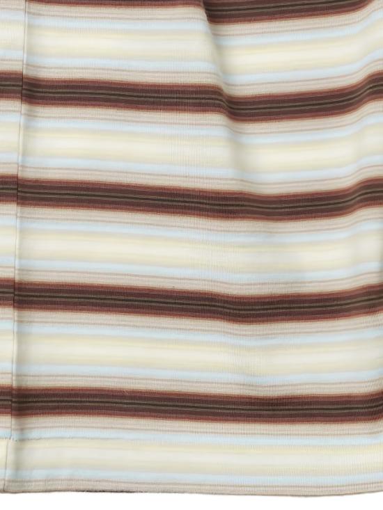 26SS 오라리 반팔 티셔츠 A26ST02GJ FADE BROWN STRIPE DOM - AURALEE