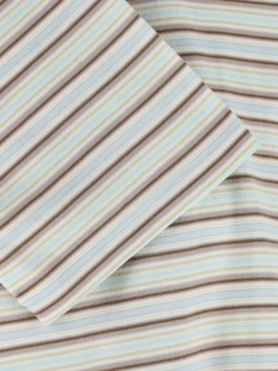 26SS 오라리 반팔 티셔츠 A26ST02GJ FADE MINT STRIPE DOM - AURALEE