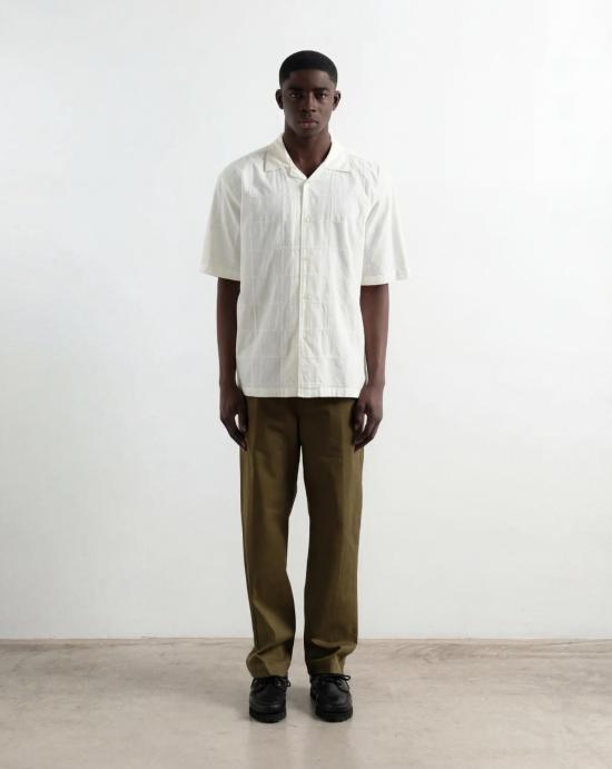 26SS 에드몬드 스튜디오 반팔 셔츠 1261021010 PLAIN OFF WHITE Off white - EDMMOND STUDIOS