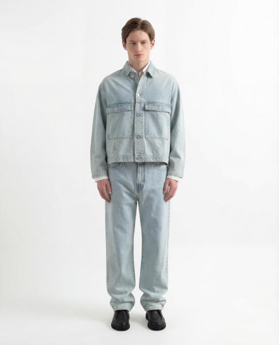 26SS 에드몬드 스튜디오 자켓 1268004510 PLAIN BLEACH Denim - EDMMOND STUDIOS