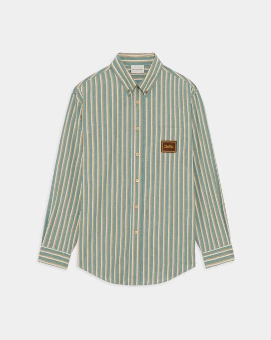 26SS 드롤드무슈 긴팔 셔츠 SH240CO281 WG Water green
