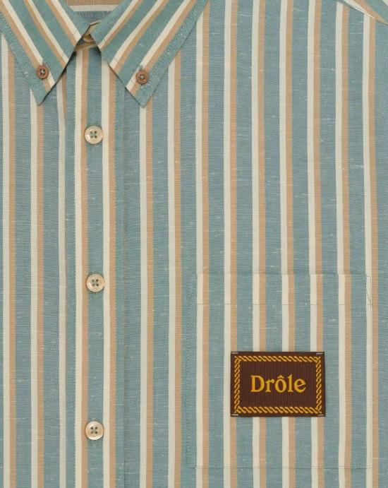26SS 드롤드무슈 긴팔 셔츠 SH240CO281 WG Water green - DROLE DE MONSIEUR