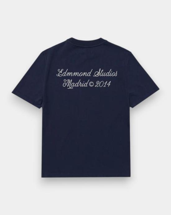 26SS 에드몬드 스튜디오 반팔 티셔츠 1263008590 PLAIN NAVY Navy - EDMMOND STUDIOS