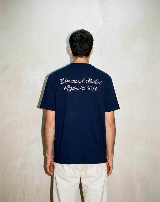26SS 에드몬드 스튜디오 반팔 티셔츠 1263008590 PLAIN NAVY Navy - EDMMOND STUDIOS