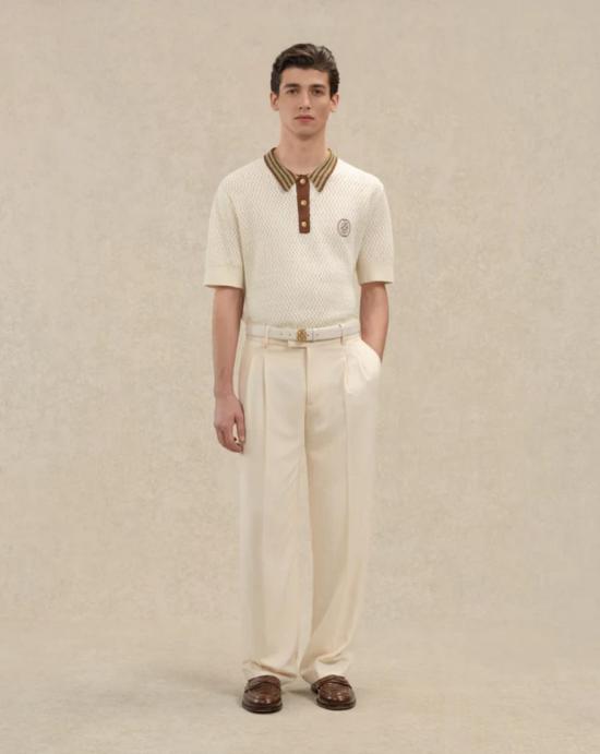 26SS 드롤드무슈 반팔 티셔츠 PO206CO292 OW Off white - DROLE DE MONSIEUR