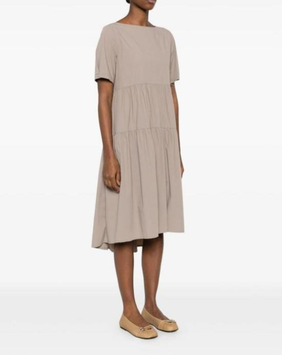 26SS 에르노 미디 원피스 AB000071D 12691Z2600 Taupe - HERNO
