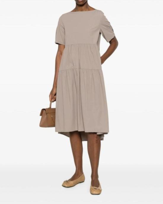 26SS 에르노 미디 원피스 AB000071D 12691Z2600 Taupe - HERNO