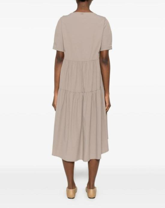 26SS 에르노 미디 원피스 AB000071D 12691Z2600 Taupe - HERNO