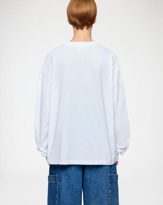 26SS 가니 긴팔 티셔츠 A1050141 151BRIGHT WHITE White - GANNI