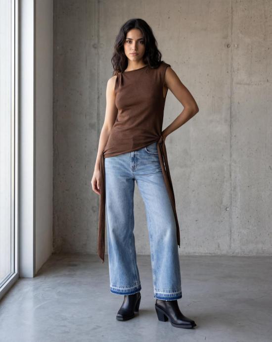 26SS 가니 민소매 티셔츠 A1040289 ZWX Demitasse - GANNI