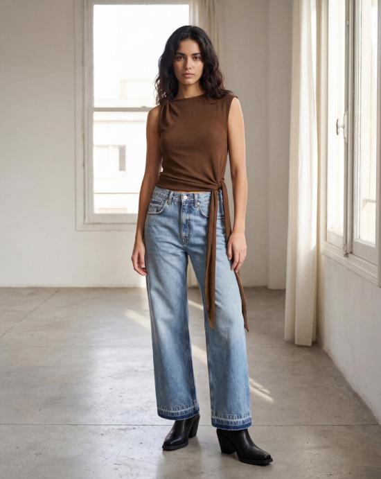 26SS 가니 민소매 티셔츠 A1040289 ZWX Demitasse - GANNI