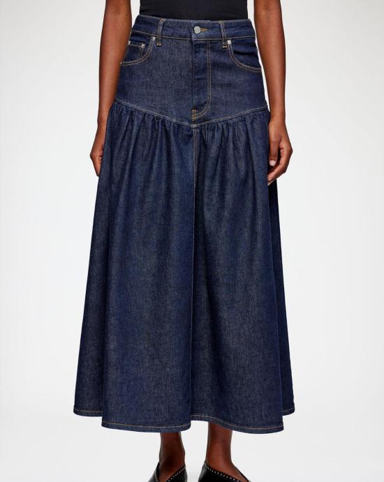 26SS 가니 데님 스커트 A1090248 077 Rinse - GANNI