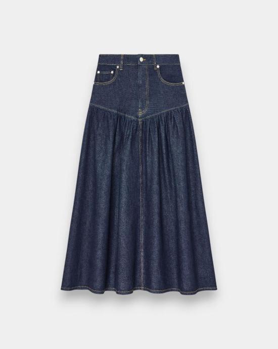 26SS 가니 데님 스커트 A1090248 077 Rinse