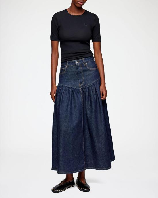 26SS 가니 데님 스커트 A1090248 077 Rinse - GANNI