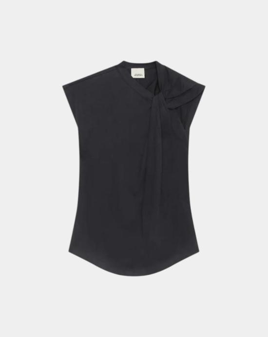 26SS 이자벨마랑 민소매 티셔츠 TS0175FA A1N41I01BK Black