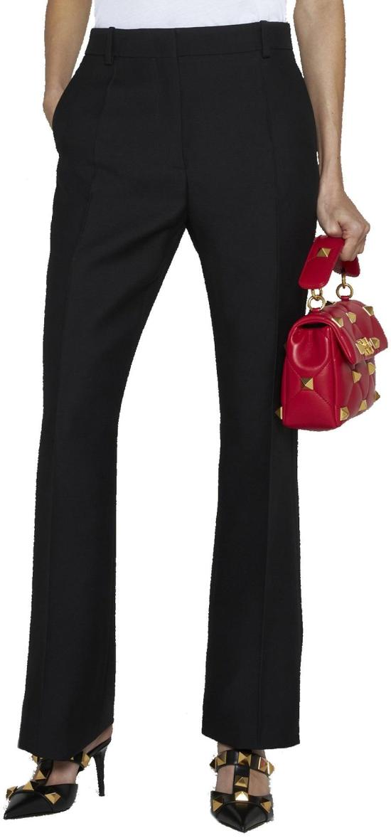  발렌티노 가라바니 스트레이트 팬츠 1B0RB5201CF0NO BLACK - VALENTINO GARAVANI