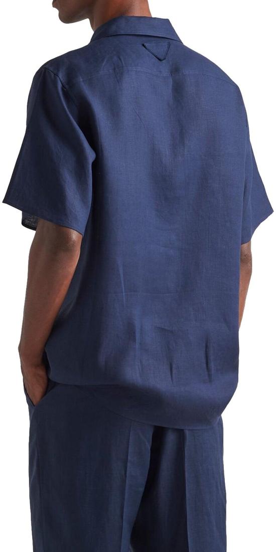  프라다 반팔 셔츠 UCS50211T7F0SVF BLUE - PRADA