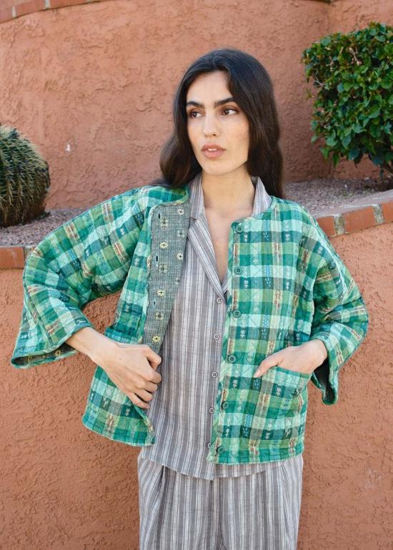  에이스 앤 지그 가디건 에이스앤지그 퀼티드 아마라 카디 가든