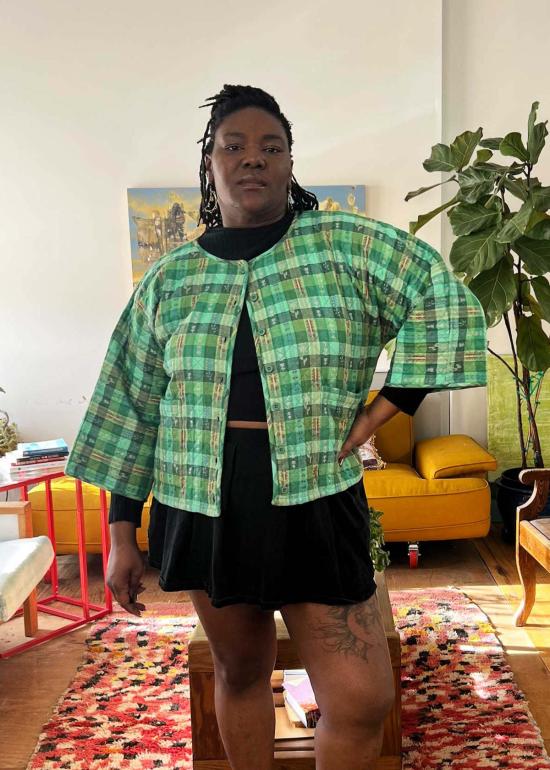  에이스 앤 지그 가디건 에이스앤지그 퀼티드 아마라 카디 가든 - ACE & JIG