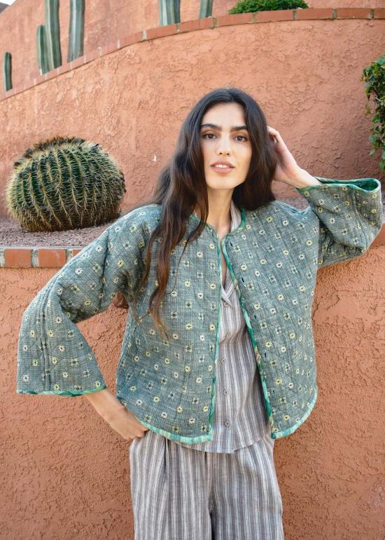  에이스 앤 지그 가디건 에이스앤지그 퀼티드 아마라 카디 가든 - ACE & JIG