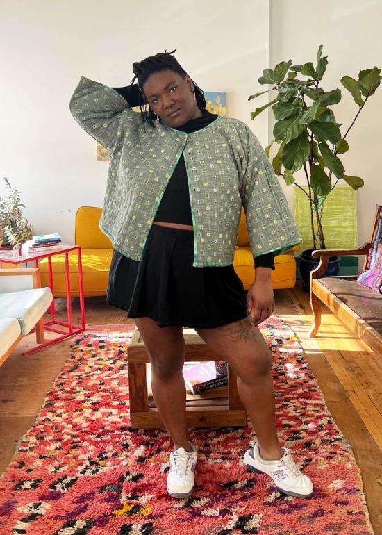  에이스 앤 지그 가디건 에이스앤지그 퀼티드 아마라 카디 가든 - ACE & JIG