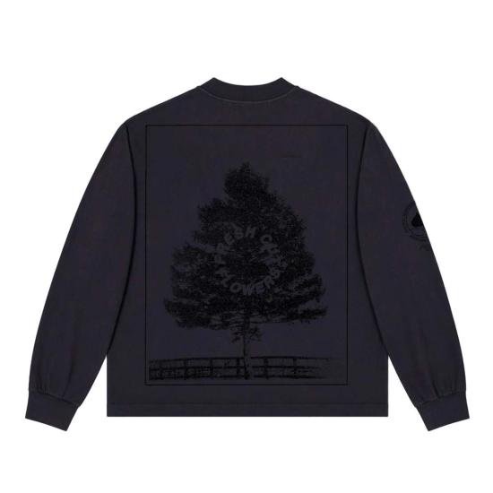  Fresh Cut Flowers 긴팔 티셔츠 갓 자른 꽃 나무 - OTHER BRANDS