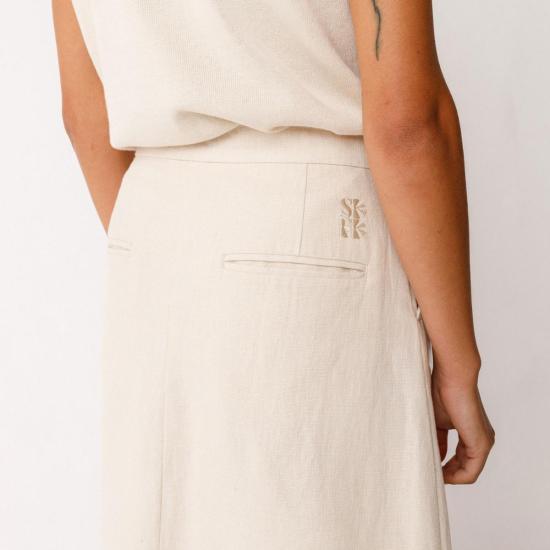  에스케이에프케이 롱 스커트 Skfk 이오아나 스커트 아이보리 - SKFK