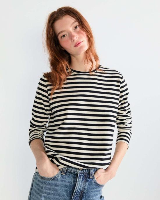  큘 긴팔 티셔츠 쿨레 모던 롱 티 - KULE