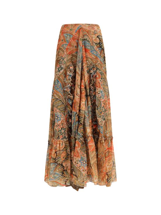 26SS 에트로 롱 스커트 WRFA020499SA1R9 X0860 MULTICOLOUR