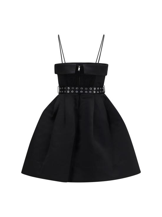 26SS 가니 숏 원피스 A1030437 099 BLACK - GANNI