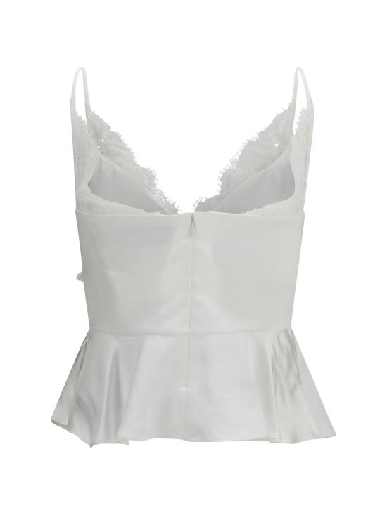 26SS 셀프 포트레이트 민소매 티셔츠 SS26014TW WHITE - SELF PORTRAIT