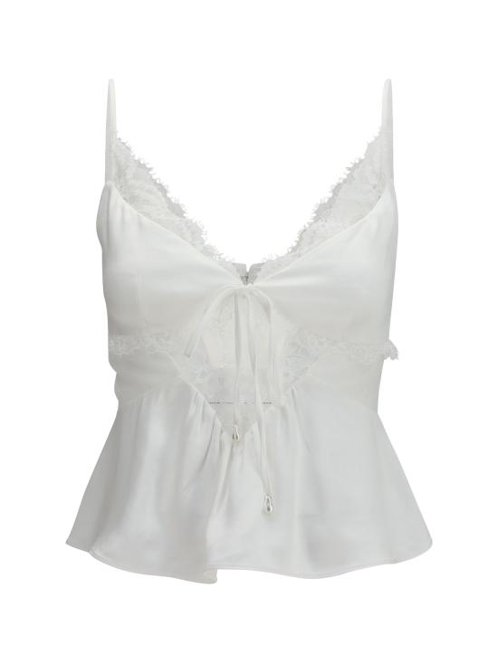 26SS 셀프 포트레이트 민소매 티셔츠 SS26014TW WHITE