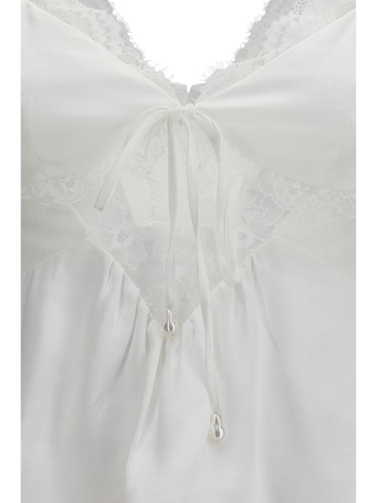 26SS 셀프 포트레이트 민소매 티셔츠 SS26014TW WHITE - SELF PORTRAIT