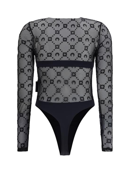 26SS 마린세르 바디수트 티셔츠 WTO474ACJER0005 BK99 BLACK - MARINE SERRE