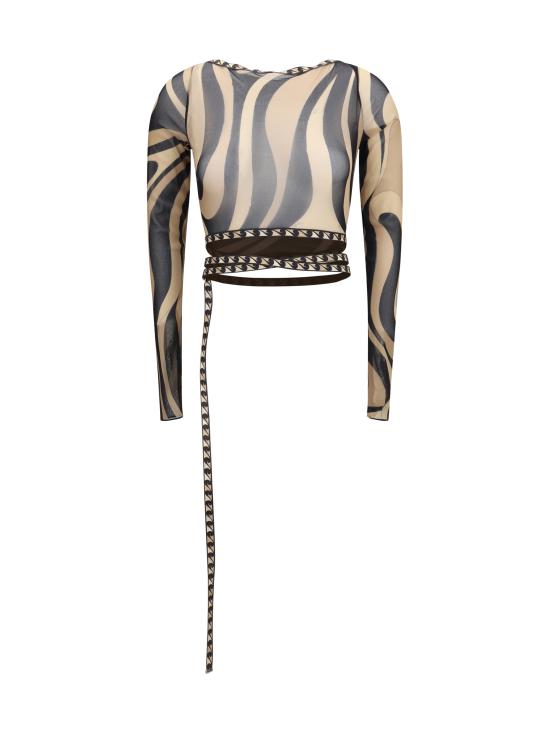 26SS 푸찌 긴팔 티셔츠 6HJM326H769 007 BEIGE