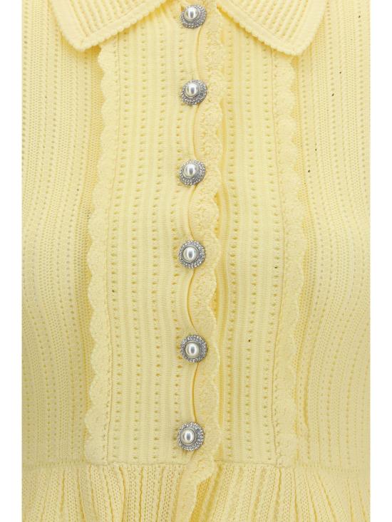 26SS 셀프 포트레이트 스웨터 SS26049CY YELLOW - SELF PORTRAIT