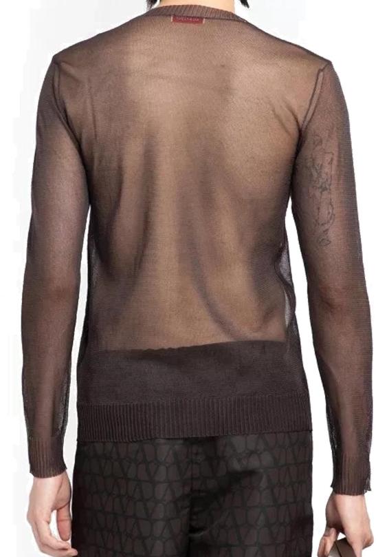  발렌티노 가라바니 긴팔 티셔츠 2V0KC25Y9CKE05 BROWN - VALENTINO GARAVANI