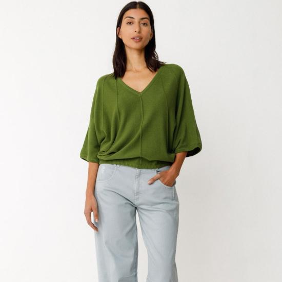  에스케이에프케이 가디건 Skfk Olaia  다크 그린 - SKFK