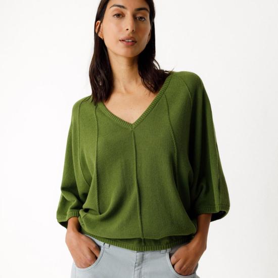  에스케이에프케이 가디건 Skfk Olaia  다크 그린