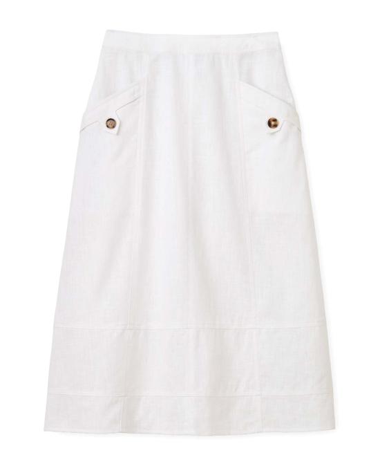  카르톨리나 미디 스커트 Su26 앨리스 버튼 스커트