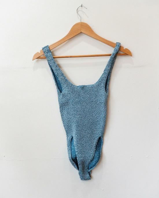  몰러스크 원피스 수영복 연체동물 물결 무늬 수영복 - MOLLUSK