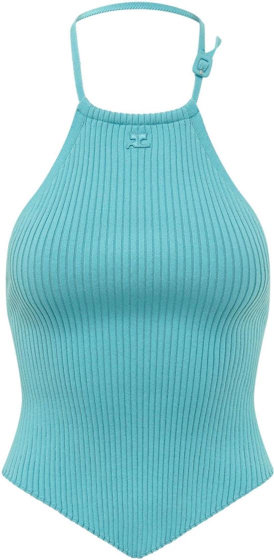 26SS 쿠레쥬 바디수트 티셔츠 226MTO511FI00017027 CYAAN