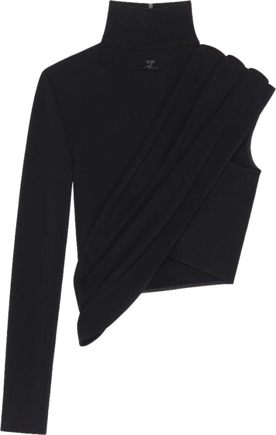 26SS 쿠레쥬 긴팔 티셔츠 226JTO534JS01459999 BLACK