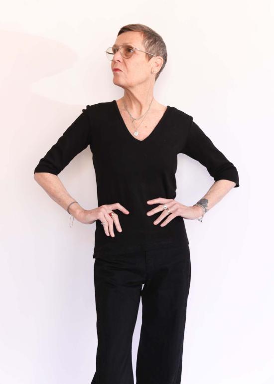  프레리 언더그라운드 긴팔 티셔츠 Bb 소프트 V 탑 - PRAIRIE UNDERGROUND